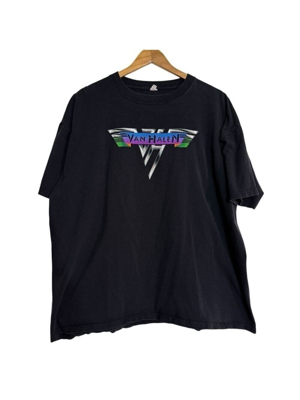 Van Halen World Tour Black Graphic T-Shirt Anvil Tag Vintage Men’s 2XL